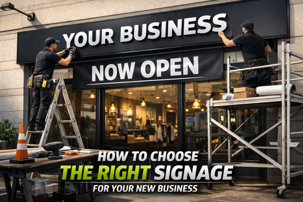 How to Choose the Right Signage for Your New Business shop signage cheshire
